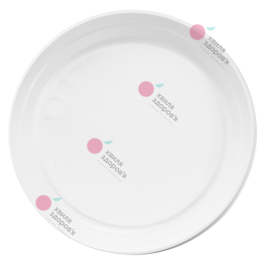 ТАРІЛКА ПЛАСТИКОВА 170 МЛ (ОДНОРАЗОВА, БІЛА, 100 ШТ.)