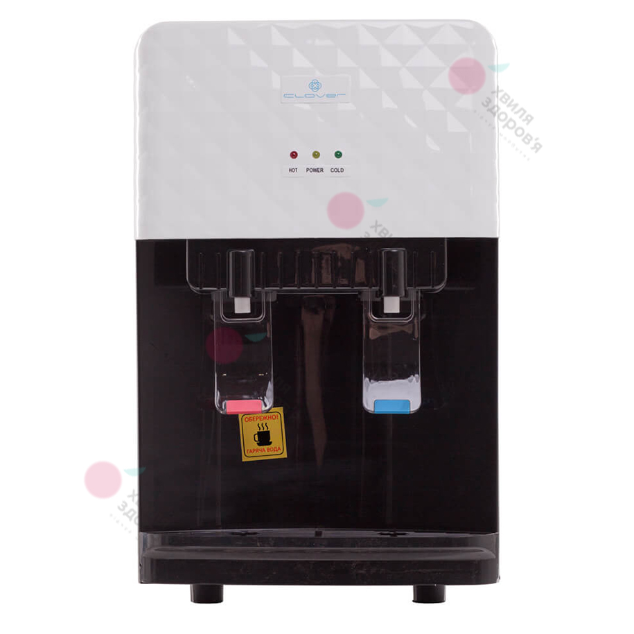 КУЛЕР ДЛЯ ВОДИ НАСТІЛЬНИЙ CLOVER LB – TWB 0.5 – 5T88 (БІЛИЙ, З ФУНКЦІЄЮ ЕЛЕКТРОННОГО ОХОЛОДЖЕННЯ)
