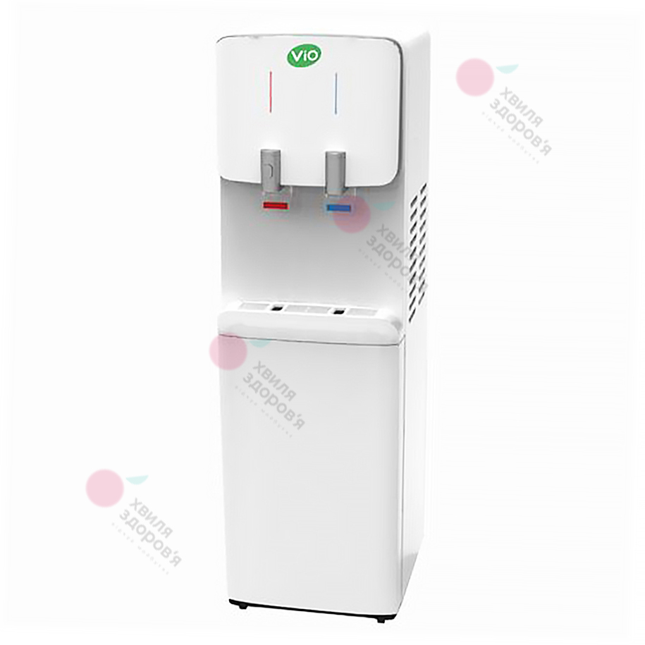 КУЛЕР ДЛЯ ВОДИ ПІДЛОГОВИЙ VIO Х12 – FCС (БІЛИЙ, З ФУНКЦІЄЮ КОМПРЕСОРНОГО ОХОЛОДЖЕННЯ)