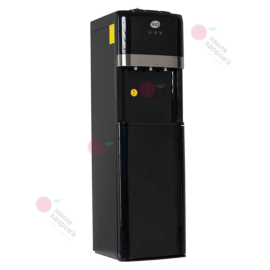 КУЛЕР ДЛЯ ВОДИ ПІДЛОГОВИЙ VIO Х601 – FCB (ЧОРНИЙ, З КОМПРЕСОРНИМ ОХОЛОДЖЕННЯМ ТА НИЖНІМ ЗАВАНТАЖЕННЯМ ПЛЯШКИ)