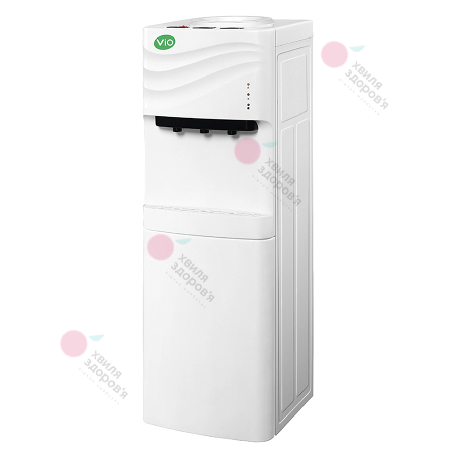 КУЛЕР ДЛЯ ВОДИ ПІДЛОГОВИЙ VIO Х903 – FCF (БІЛИЙ, З КОМПРЕСОРНИМ ОХОЛОДЖЕННЯМ І ХОЛОДИЛЬНИКОМ)