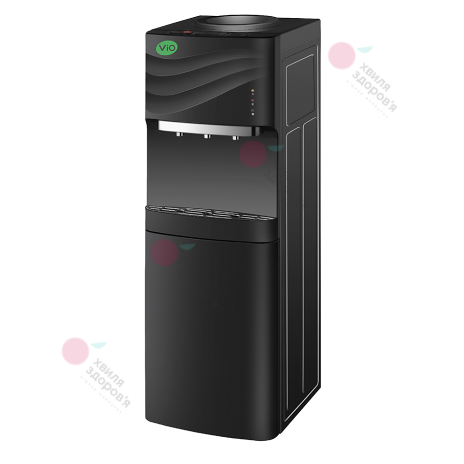 КУЛЕР ДЛЯ ВОДИ ПІДЛОГОВИЙ VIO Х903 – FCC (ЧОРНИЙ, З КОМПРЕСОРНИМ ОХОЛОДЖЕННЯМ І ШАФКОЮ)