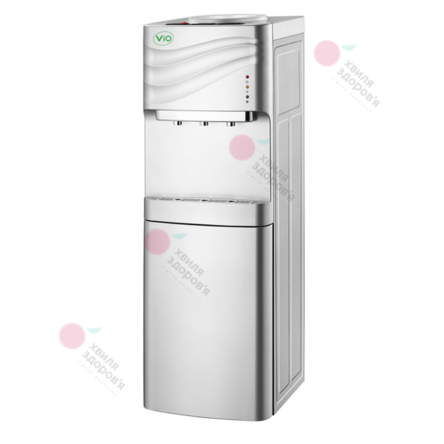 КУЛЕР ДЛЯ ВОДИ ПІДЛОГОВИЙ VIO Х903 – FCC (СІРИЙ, З КОМПРЕСОРНИМ ОХОЛОДЖЕННЯМ І ШАФКОЮ)