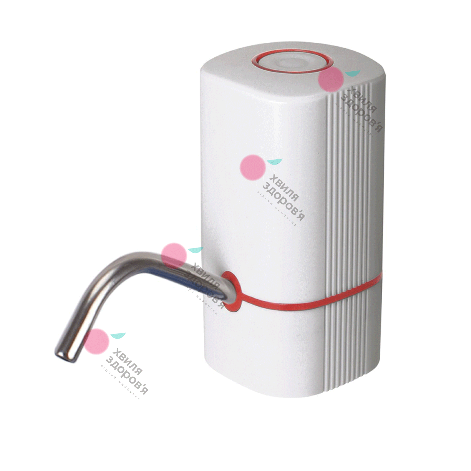 БЕЗДРОТОВА USB ПОМПА ДЛЯ ВОДИ E16 (БІЛА)