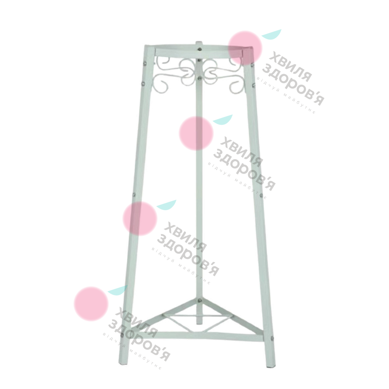 Подставка металлическая MSD-2 для диспенсера (напольная, фигурная, белая)